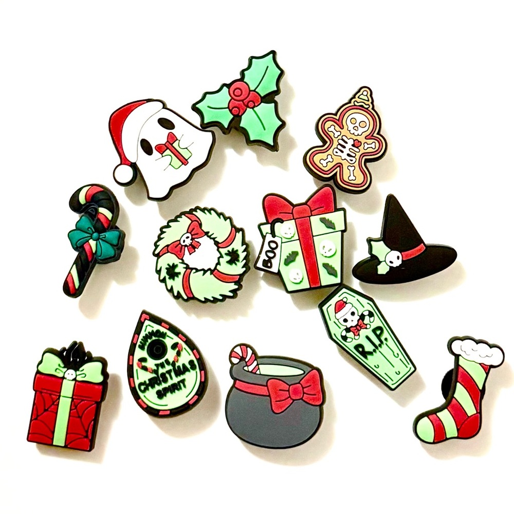 12 Christmas Croc Charms Jibbit Shoe Charm Disney Croc Charms